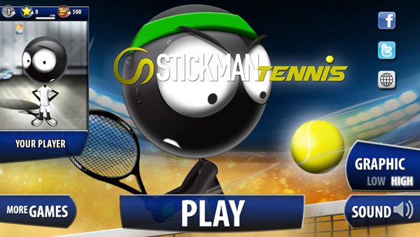 火柴人网球2015(Stickman Tennis 2015)手游-火柴人网球2015手游最新版v2.2-七七游报