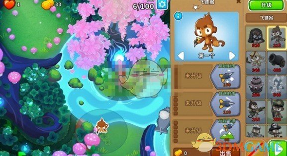 《气球塔防6手游》魔法林地超猩猩通关技巧