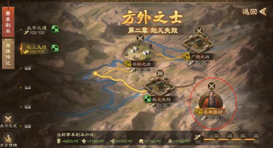 《三国志战棋版》英雄露颖通关攻略