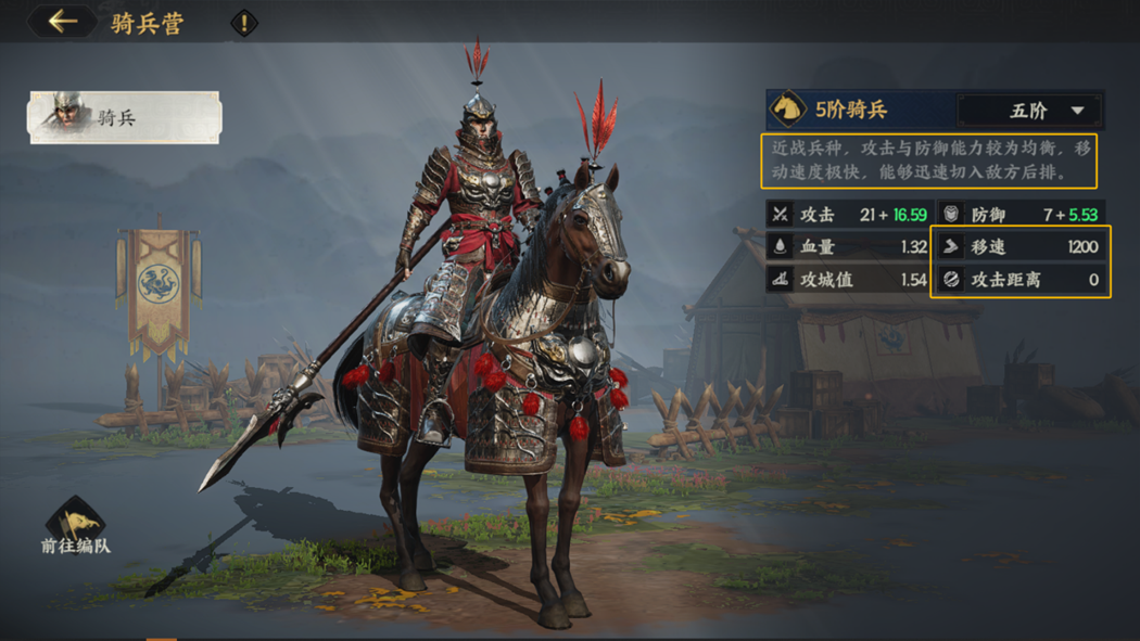 《三国群英传:策定九州》高机动突击单位骑兵介绍