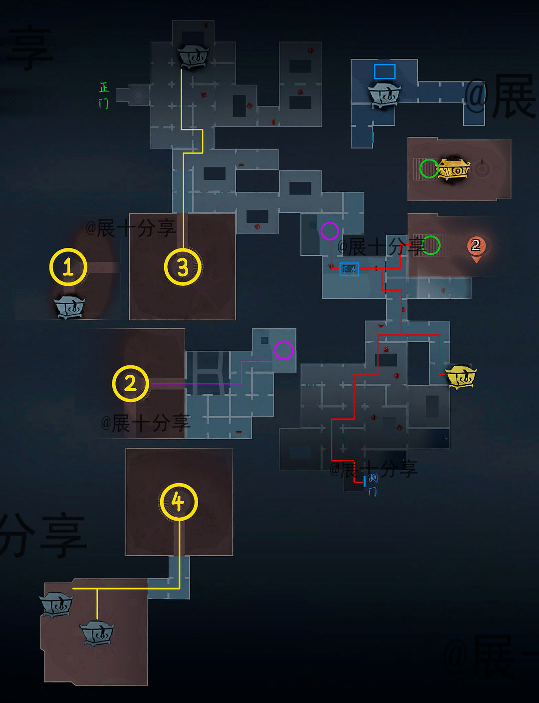超自然行动组昆仑秘境极限侧门在【右】全地图小抄