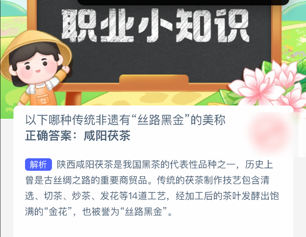 以下哪种传统非遗有“丝路黑金”的美称