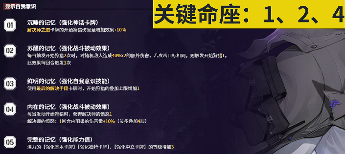 《卡厄思梦境》五星通用命座系统介绍