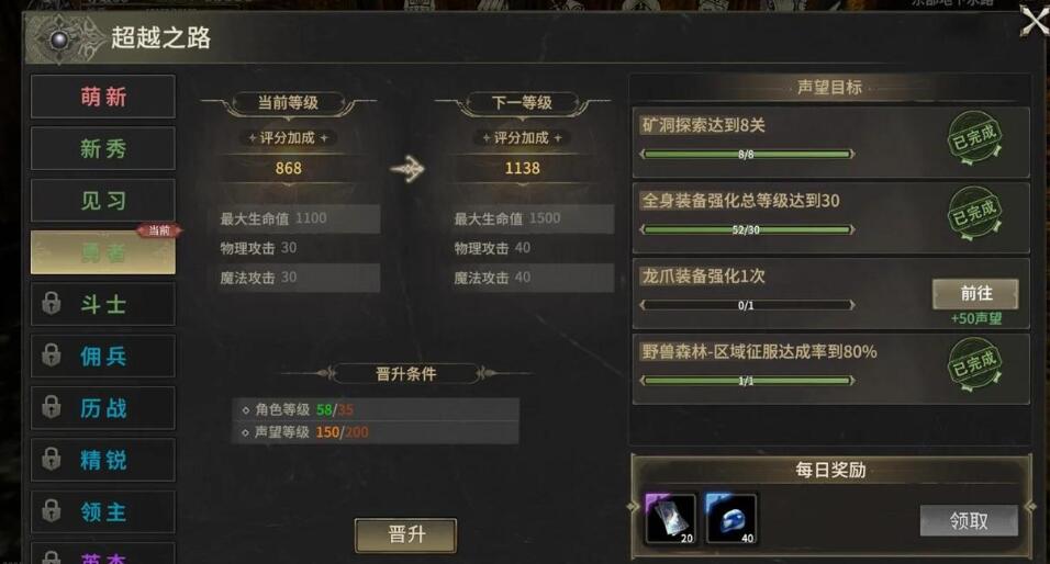 《奇迹世界:起源》超越之路通关攻略