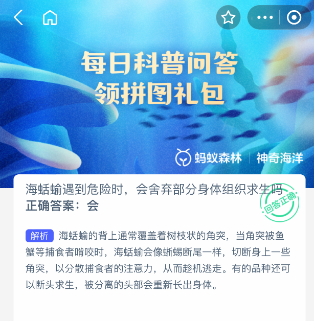 海蛞蝓遇到危险时，会舍弃部分身体组织求生吗-七七游报