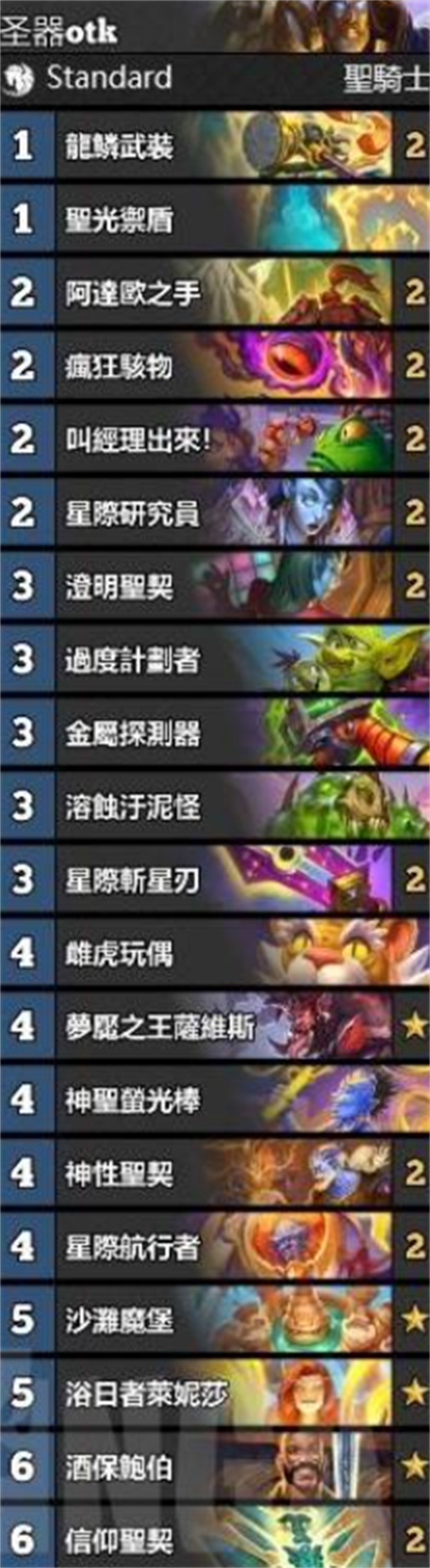 炉石传说圣契核弹骑卡组代码分享-七七游报
