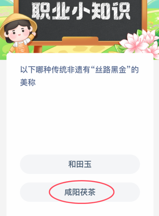 以下哪种传统非遗有“丝路黑金”的美称