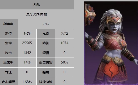 《龙息神寂》漂浮火球弗丽技能介绍
