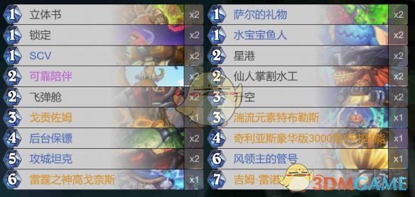 《炉石传说》星际英雄传星舰萨卡组代码分享