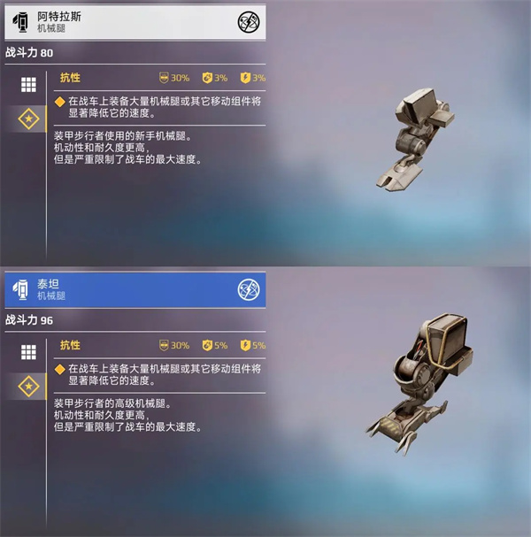 《创世战车》阿特拉斯和泰坦机械腿介绍-七七游报