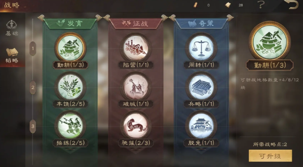 《三国群英传:鸿鹄霸业》战略系统介绍