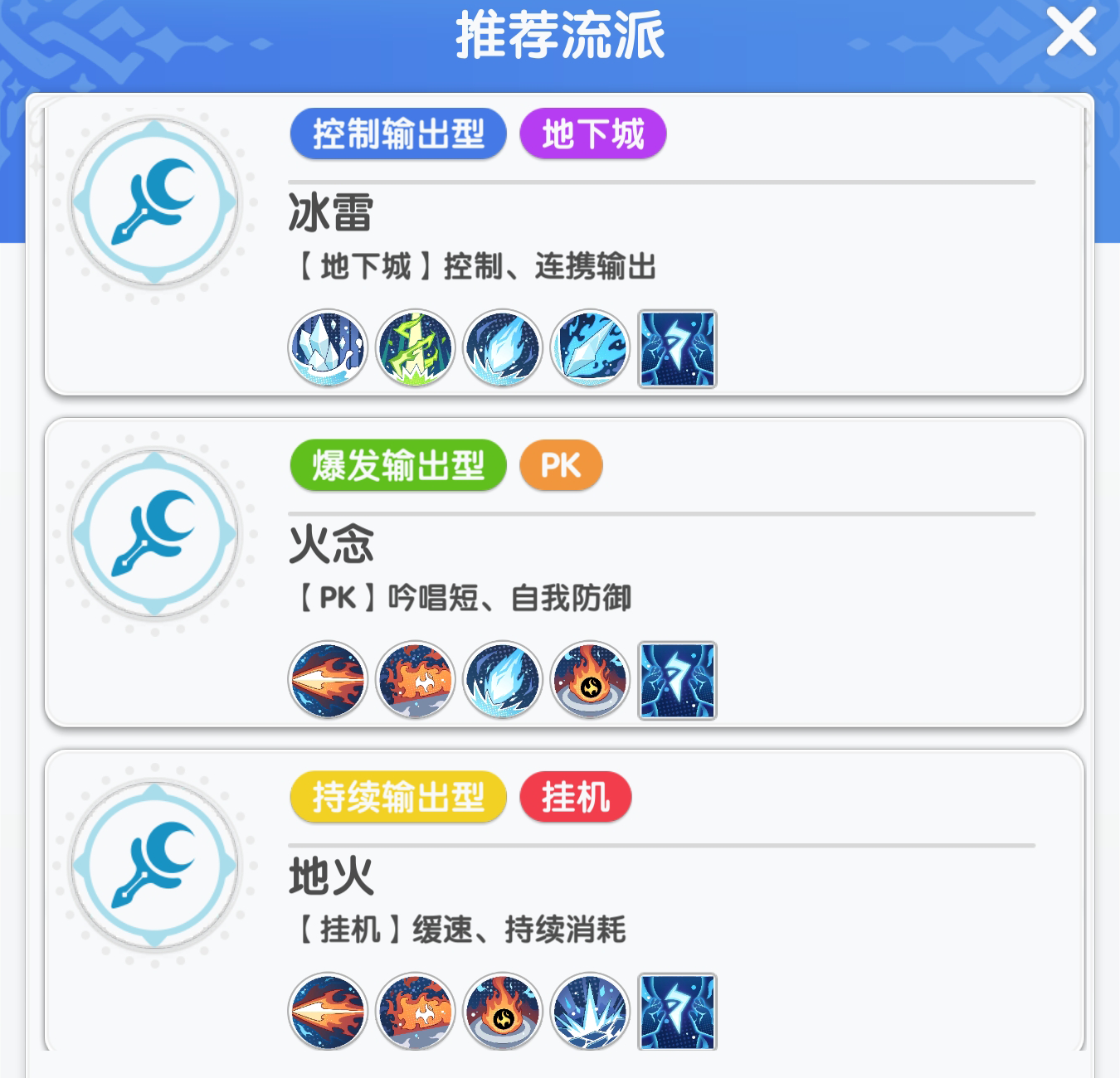 《仙境传说:重生》各职业推荐流派