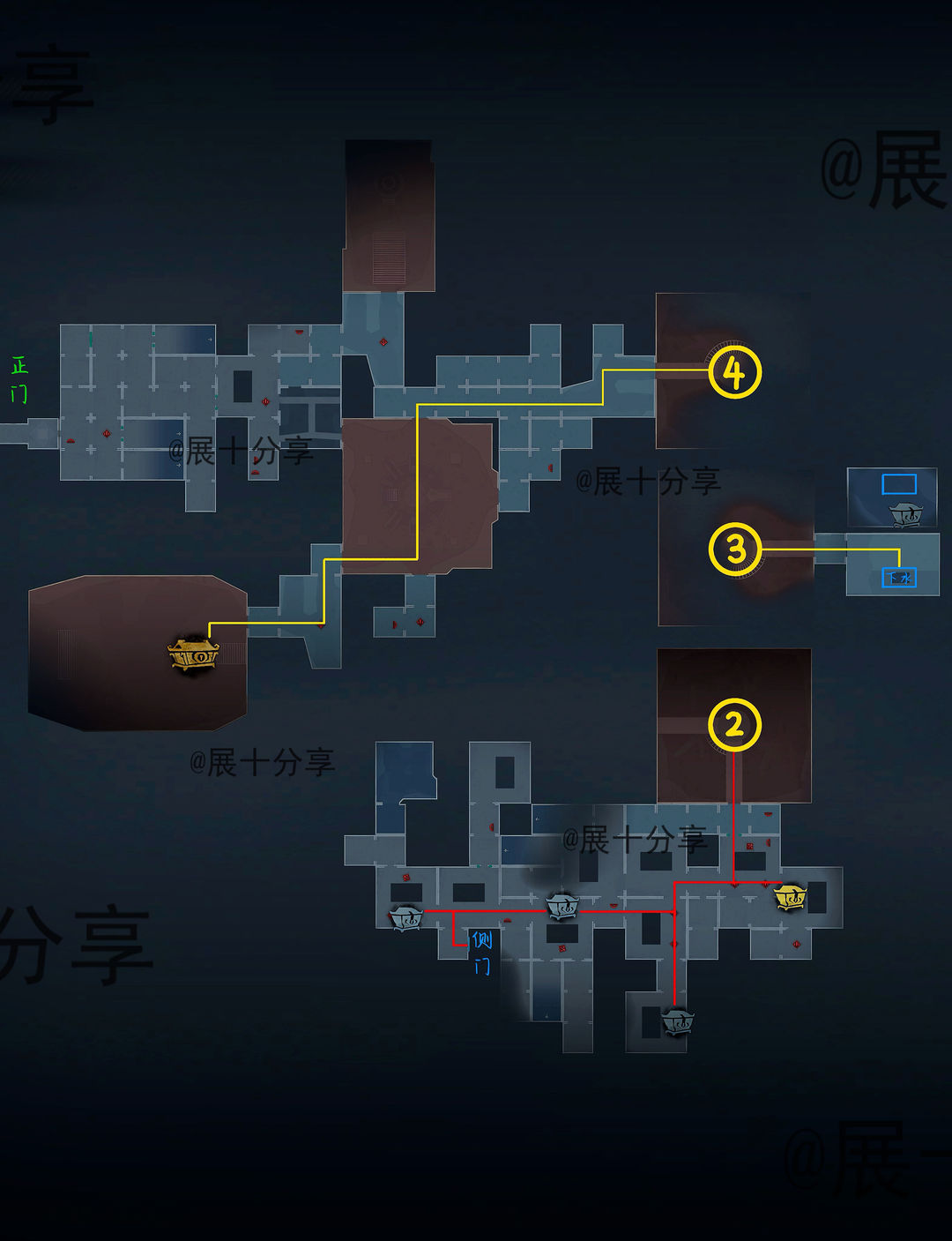 超自然行动组昆仑秘境极限侧门在【右】全地图小抄