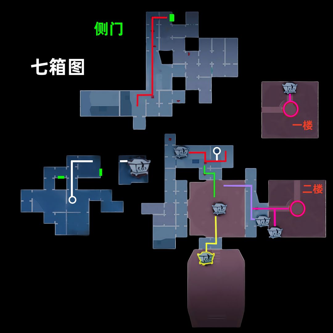 超自然行动组昆仑秘境极限侧门在【右】全地图小抄