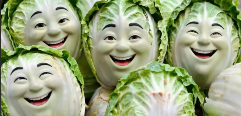 白菜对我笑梗是怎么火起来的