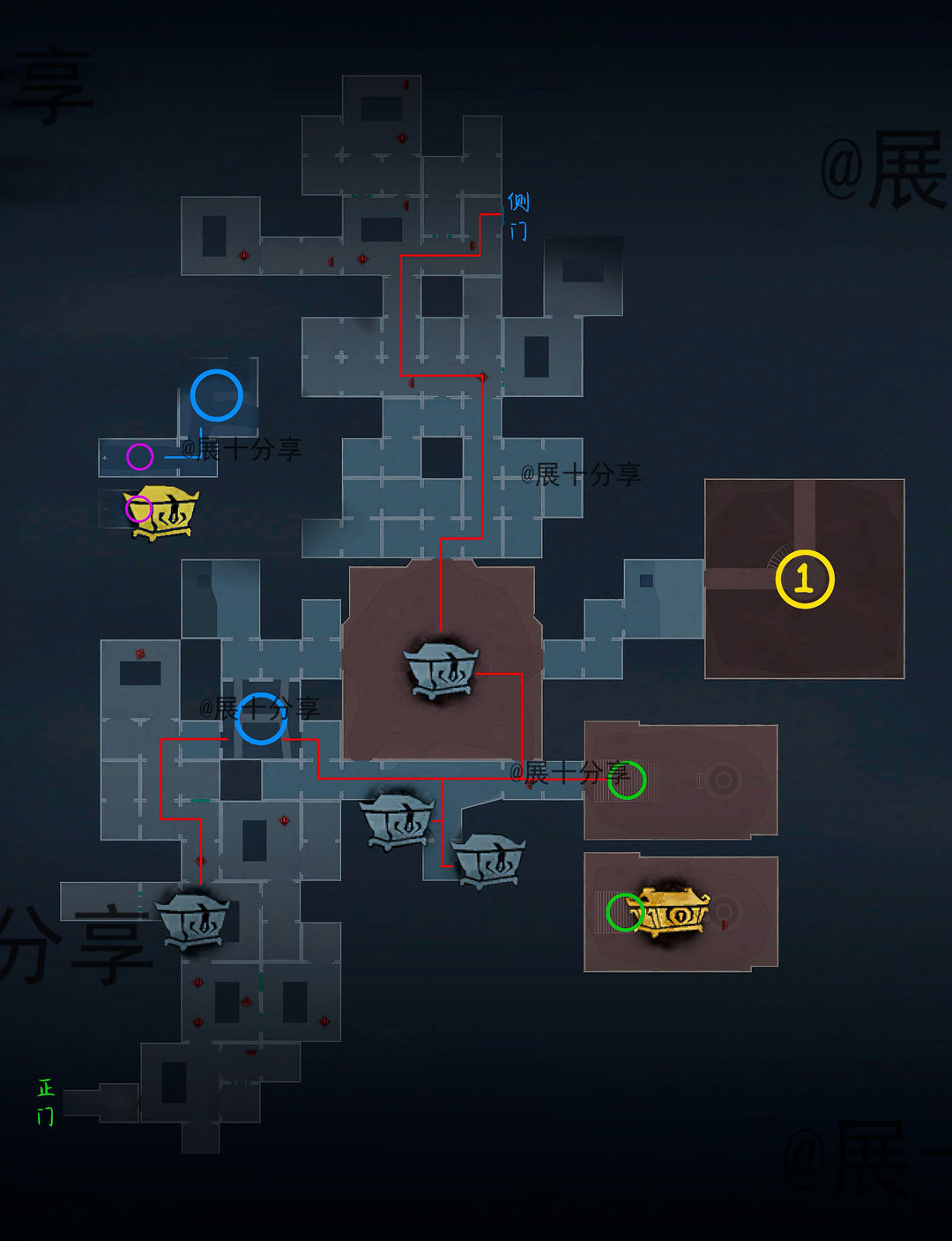 超自然行动组昆仑秘境极限侧门在【右】全地图小抄
