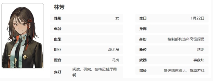 《异象回声》林芳技能介绍