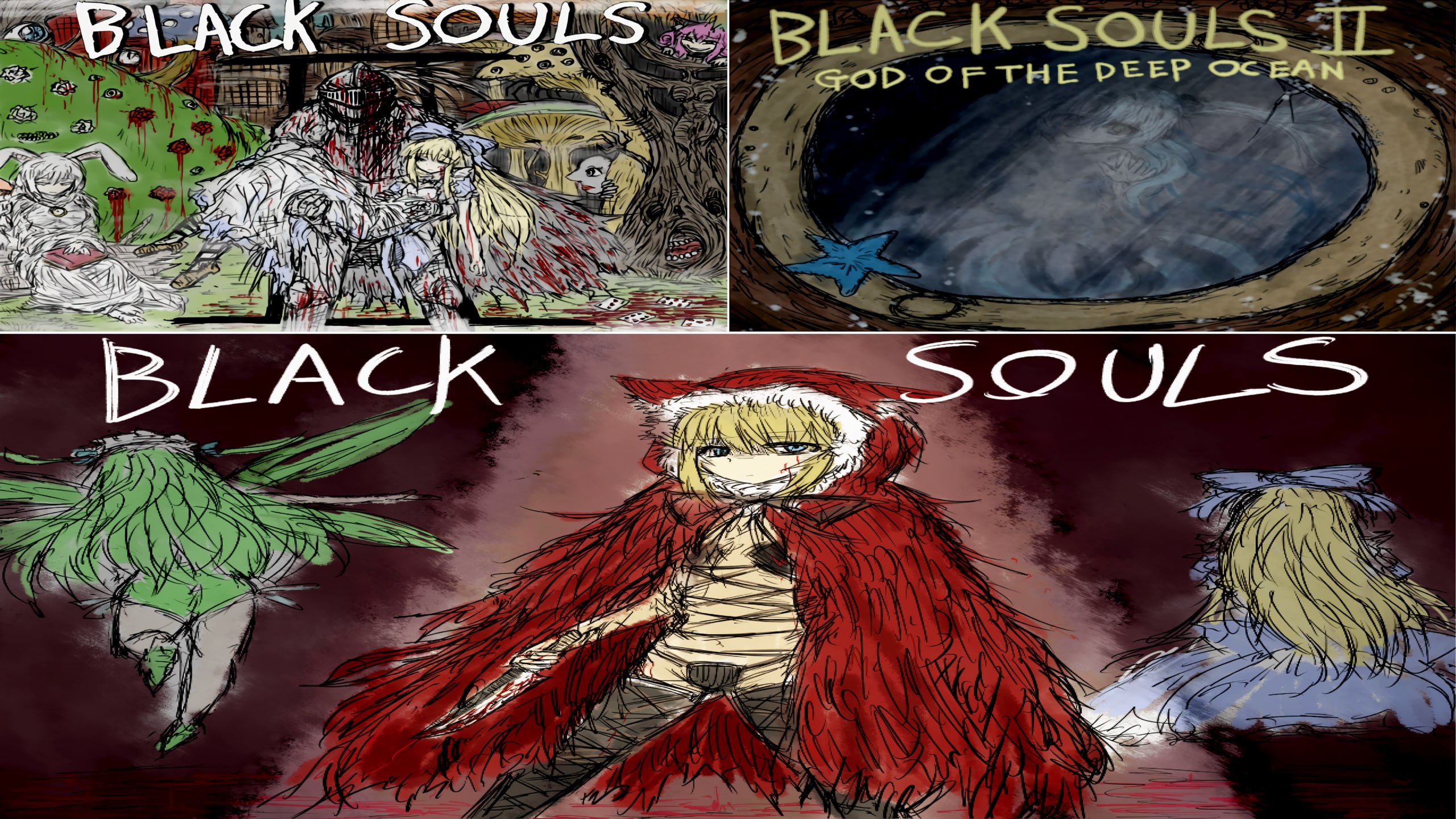 黑魂童话世界Blacksouls三部曲全DLC魔改版｜黑暗童话RPG黑魂同人